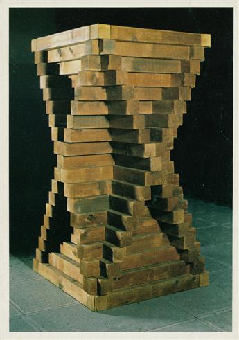 CARL ANDRE Collection of 30 postcards.